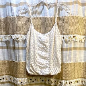 White Lacey Spaghetti Strap Top